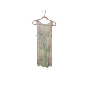 Anthropologie La Causa Tie Dye Layered Dress Festival Woodstock 70's Retro